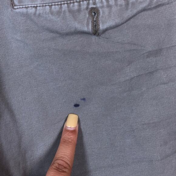 Banana Republic Mens Pants Gray Gavin Chino Straight 100% Cotton 33x32 - Picture 12 of 13